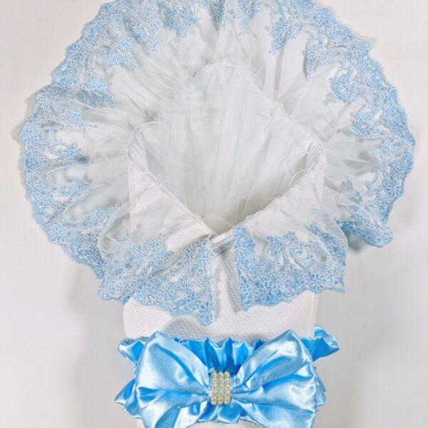 قنداق بيبي دانتيل ربطة ساتان