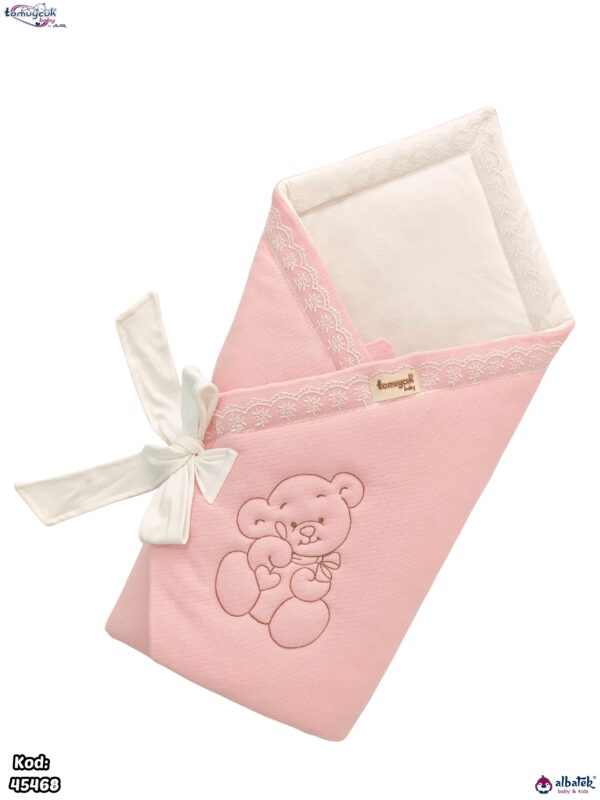 قنداق بيبي قطن مع ربطة