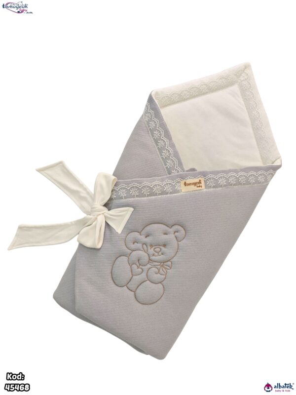 قنداق بيبي قطن مع ربطة