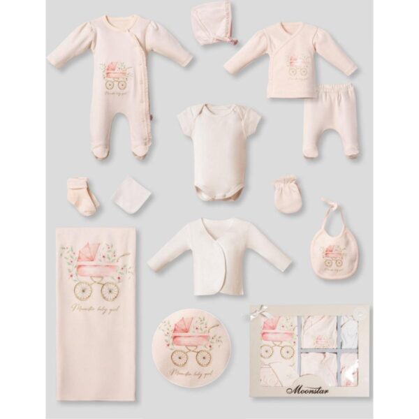 طقم مستشفى بناتي قطن 11 قطعة برسومات بناتية