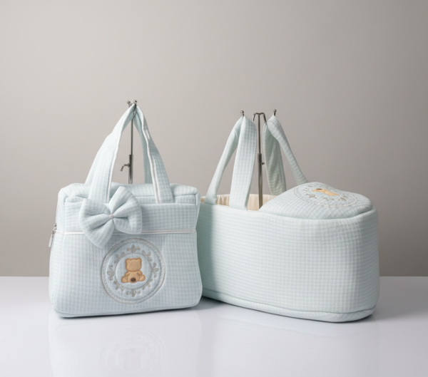 حمالة بيبي مع شنتة دبدوب مع ببيونة