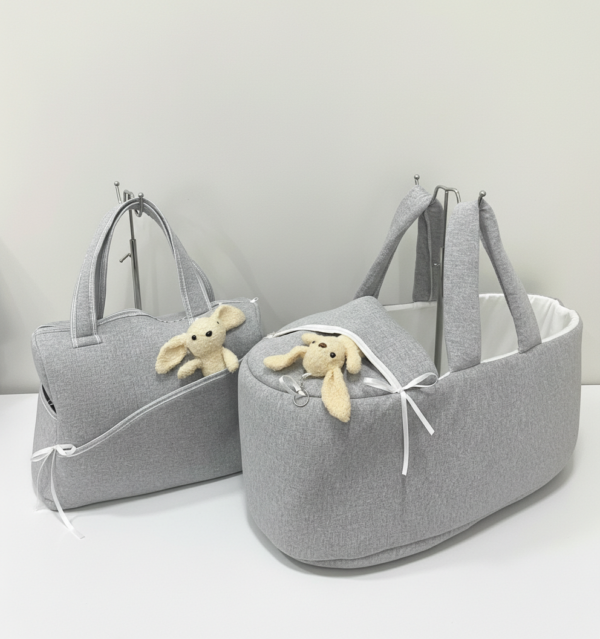 حمالة بيبي مع شنتة مع لعبة دبدوب